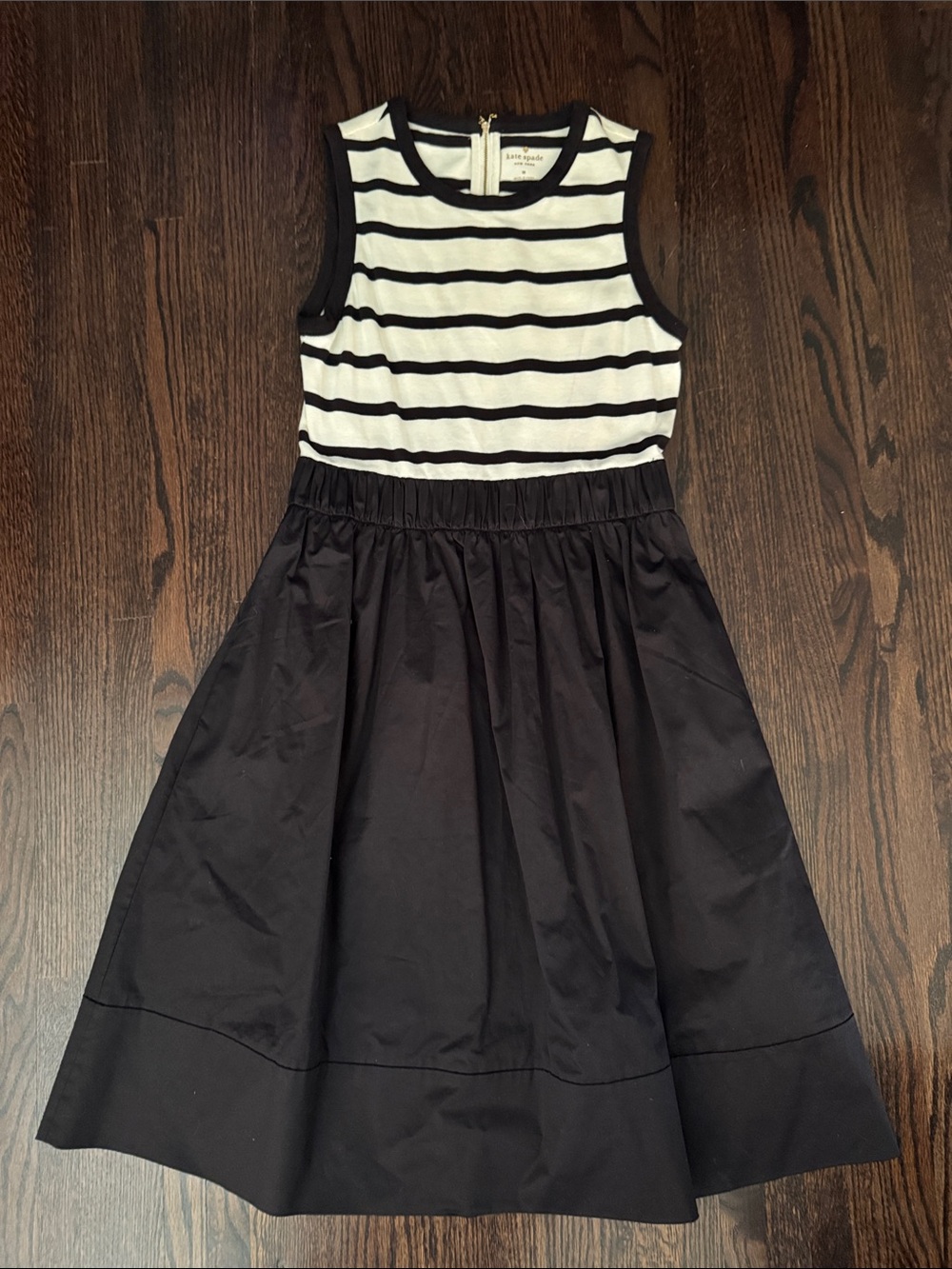 kate spade Black and White Striped Sleeveless Dress size Medium (new)